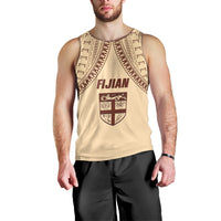 Fiji Bula Men Tank Top Tapa Pattern Design DT02 - Polynesian Pride