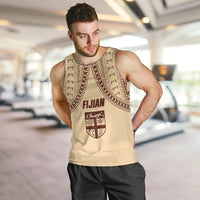 Fiji Bula Men Tank Top Tapa Pattern Design DT02 - Polynesian Pride