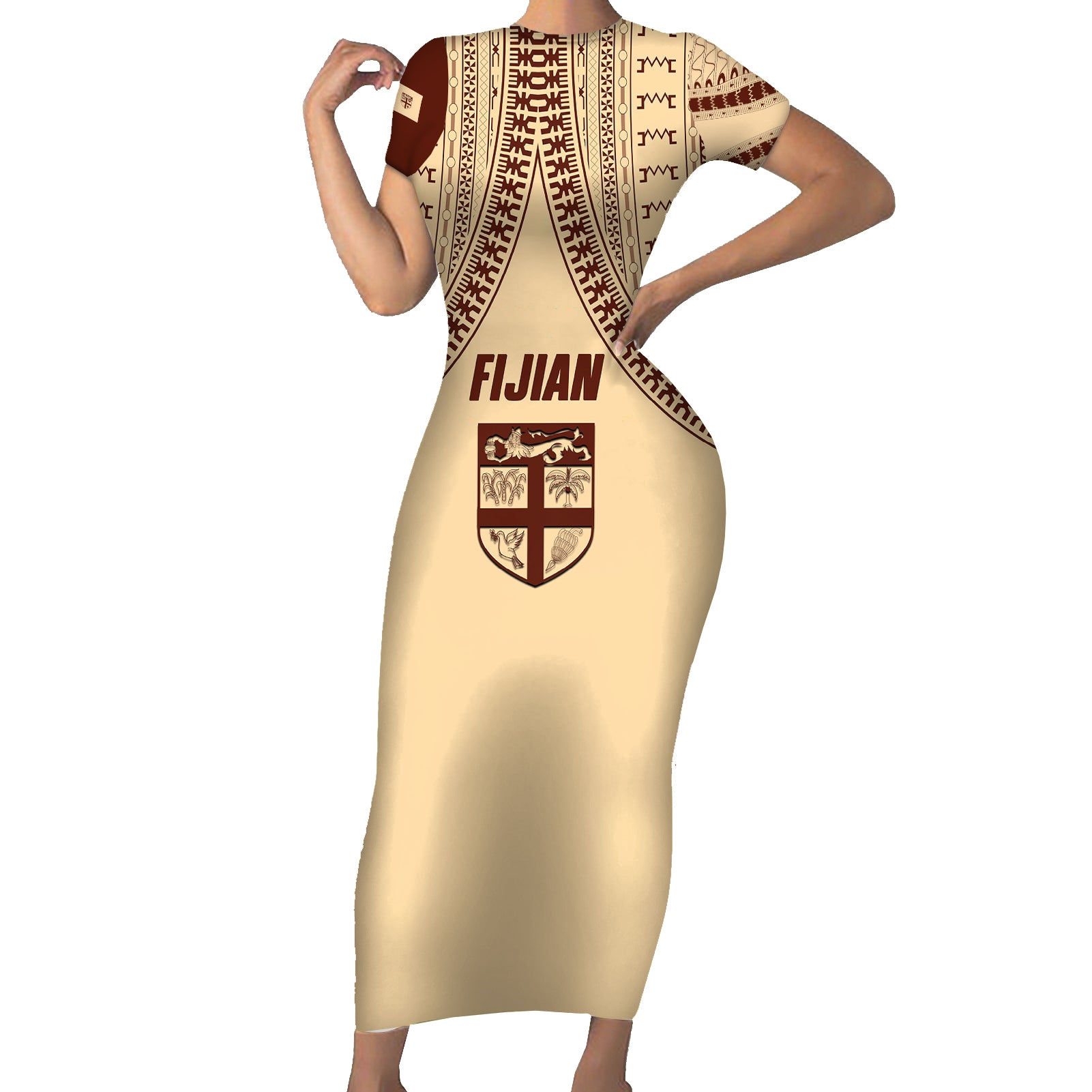 fiji-bula-short-sleeve-bodycon-dress-tapa-pattern-design