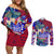 manu-samoa-rugby-2023-couples-matching-off-shoulder-short-dress-and-long-sleeve-button-shirts-humpback-whale-hexagon-tribal-tropical-style