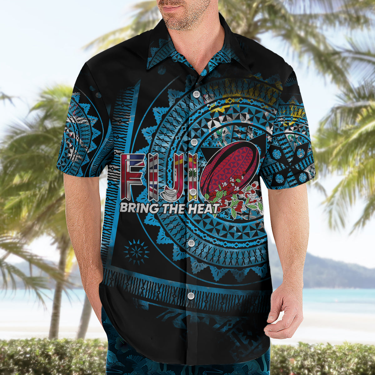 Fiji Rugby Hawaiian Shirt Bring The Heat DT02 - Polynesian Pride