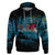 Fiji Rugby Hoodie Bring The Heat DT02 Pullover Hoodie Blue - Polynesian Pride