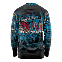 Fiji Rugby Long Sleeve Shirt Bring The Heat DT02 - Polynesian Pride