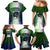 Personalised New Zealand Warriors Family Matching Mermaid Dress and Hawaiian Shirt Maori Silver Fern Green DT02 - Polynesian Pride