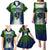 Personalised New Zealand Warriors Family Matching Puletasi Dress and Hawaiian Shirt Maori Silver Fern Green DT02 - Polynesian Pride