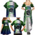 Personalised New Zealand Warriors Family Matching Summer Maxi Dress and Hawaiian Shirt Maori Silver Fern Green DT02 - Polynesian Pride