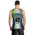 Personalised New Zealand Warriors Men Tank Top Maori Silver Fern Green DT02 - Polynesian Pride