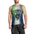 Personalised New Zealand Warriors Men Tank Top Maori Silver Fern Green DT02 - Polynesian Pride