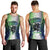 Personalised New Zealand Warriors Men Tank Top Maori Silver Fern Green DT02 - Polynesian Pride