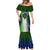 Personalised New Zealand Warriors Mermaid Dress Maori Silver Fern Green DT02 - Polynesian Pride