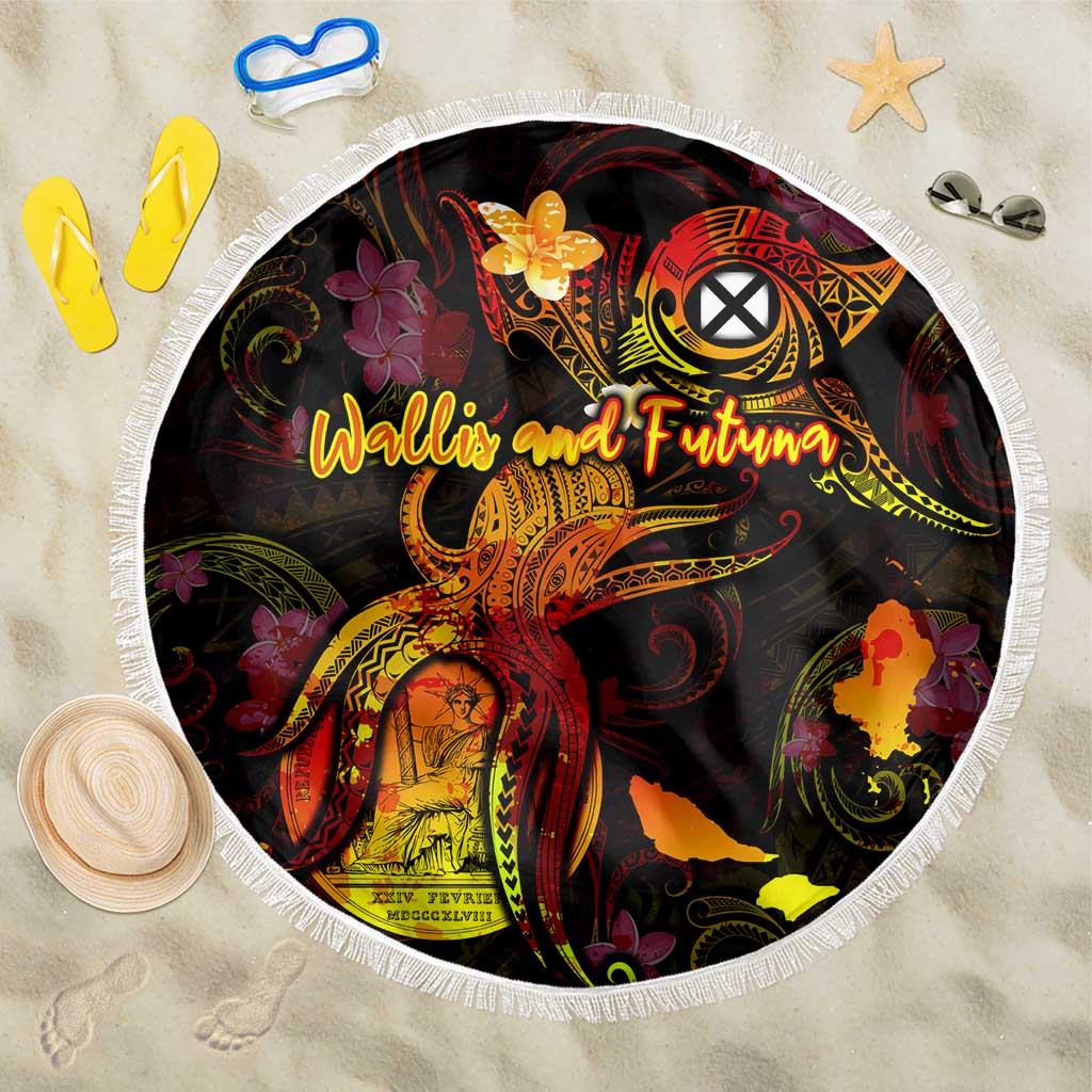 Wallis and Futuna Beach Blanket Octopus Plumeria Polynesian Tattoo