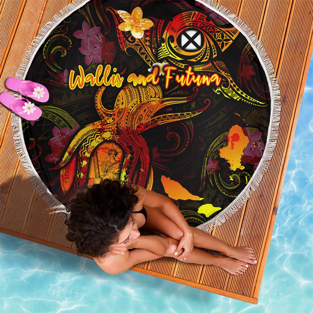 Wallis and Futuna Beach Blanket Octopus Plumeria Polynesian Tattoo