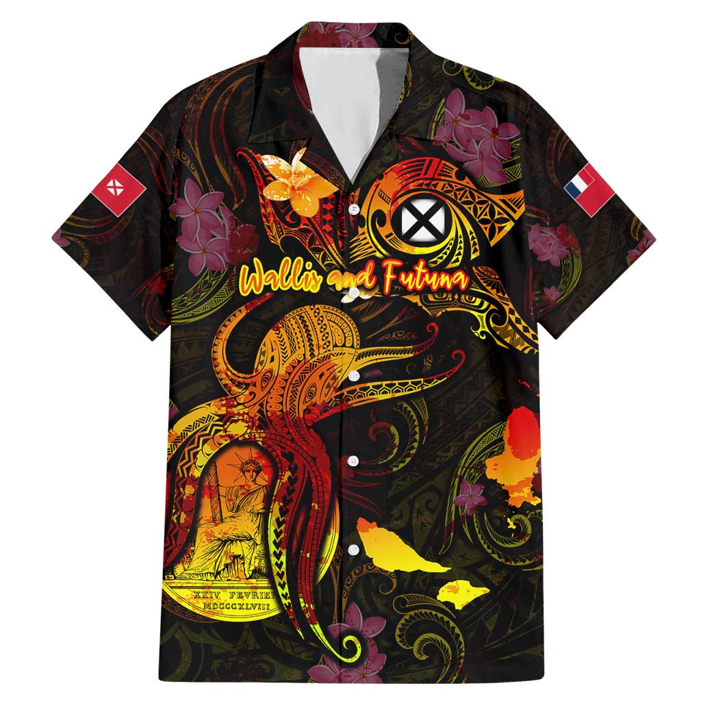 Wallis and Futuna Family Matching Mermaid Dress and Hawaiian Shirt Octopus Plumeria Polynesian Tattoo