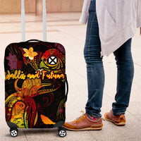 Wallis and Futuna Luggage Cover Octopus Plumeria Polynesian Tattoo