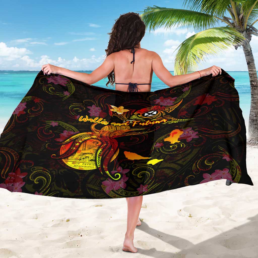 Wallis and Futuna Sarong Octopus Plumeria Polynesian Tattoo