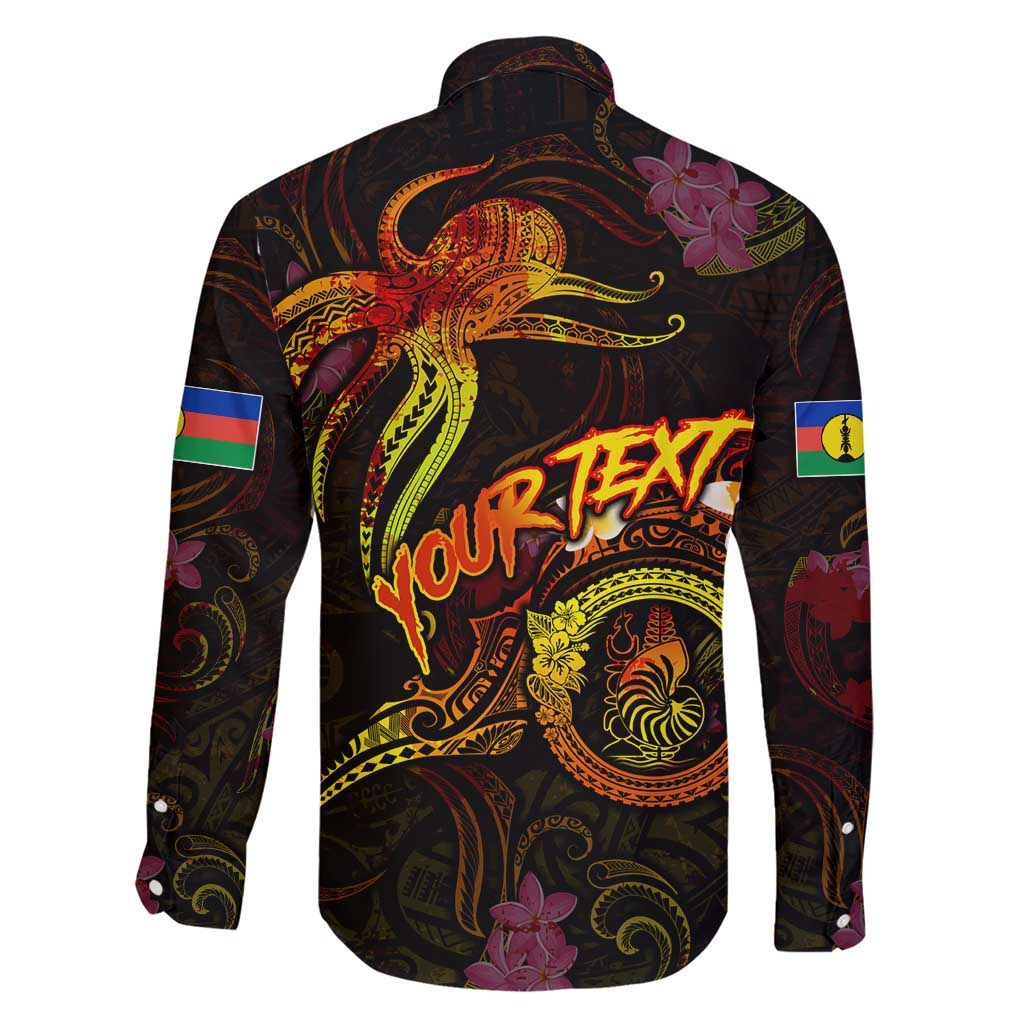 New Caledonia Family Matching Short Sleeve Bodycon Dress and Hawaiian Shirt Octopus Plumeria Polynesian Tattoo