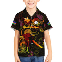 New Caledonia Hawaiian Shirt Octopus Plumeria Polynesian Tattoo