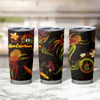 New Caledonia Tumbler Cup Octopus Plumeria Polynesian Tattoo