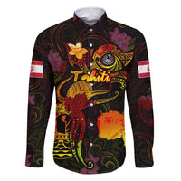 Tahiti French Polynesia Family Matching Mermaid Dress and Hawaiian Shirt Octopus Plumeria Polynesian Tattoo