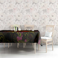 Tahiti French Polynesia Tablecloth Octopus Plumeria Polynesian Tattoo DT02 - Polynesian Pride