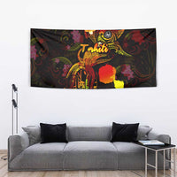 Tahiti French Polynesia Tapestry Octopus Plumeria Polynesian Tattoo