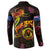 Cook Islands Button Sweatshirt Octopus Plumeria Polynesian Tattoo