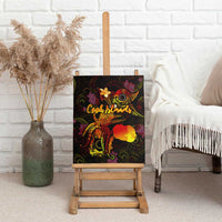 Cook Islands Canvas Wall Art Octopus Plumeria Polynesian Tattoo DT02 - Polynesian Pride