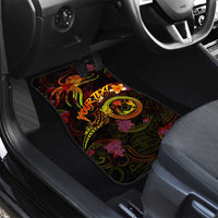 Cook Islands Car Mats Octopus Plumeria Polynesian Tattoo DT02 - Polynesian Pride