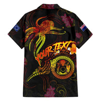 Cook Islands Family Matching Summer Maxi Dress and Hawaiian Shirt Octopus Plumeria Polynesian Tattoo