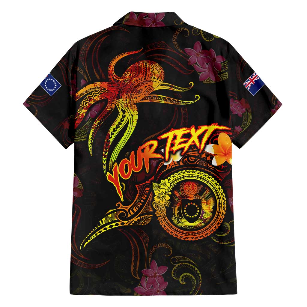 Cook Islands Hawaiian Shirt Octopus Plumeria Polynesian Tattoo DT02 - Polynesian Pride