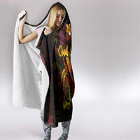 Cook Islands Hooded Blanket Octopus Plumeria Polynesian Tattoo DT02 - Polynesian Pride