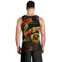 Cook Islands Men Tank Top Octopus Plumeria Polynesian Tattoo DT02 - Polynesian Pride