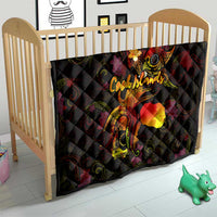 Cook Islands Quilt Octopus Plumeria Polynesian Tattoo