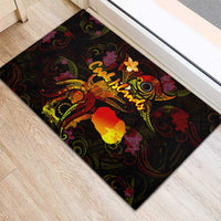 Cook Islands Rubber Doormat Octopus Plumeria Polynesian Tattoo DT02 - Polynesian Pride