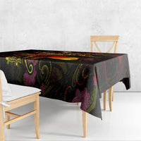 Cook Islands Tablecloth Octopus Plumeria Polynesian Tattoo DT02 - Polynesian Pride