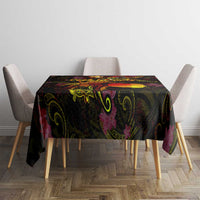 Cook Islands Tablecloth Octopus Plumeria Polynesian Tattoo DT02 - Polynesian Pride