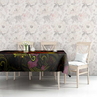 Cook Islands Tablecloth Octopus Plumeria Polynesian Tattoo DT02 - Polynesian Pride