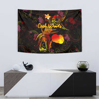 Cook Islands Tapestry Octopus Plumeria Polynesian Tattoo