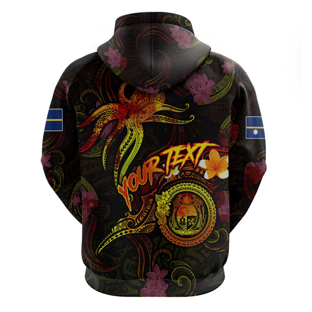 Nauru Hoodie Octopus Plumeria Polynesian Tattoo