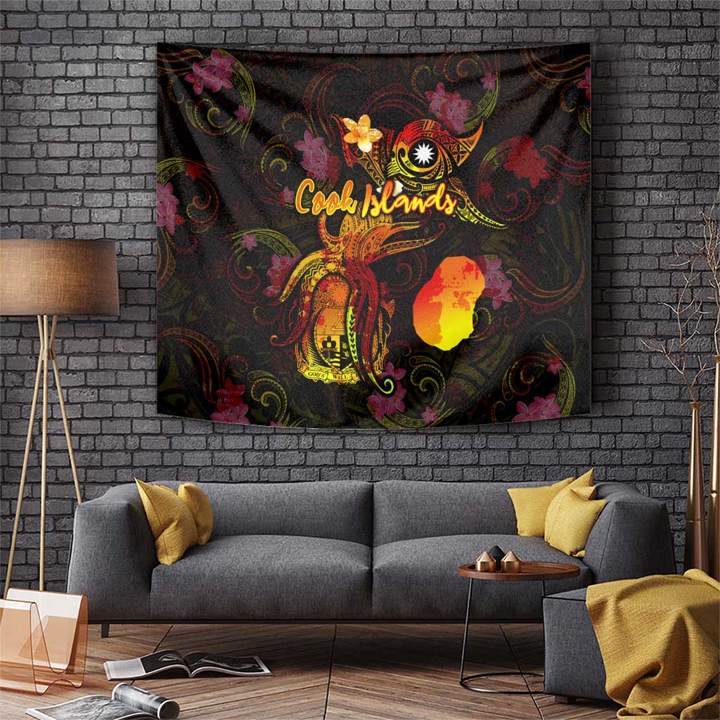 Nauru Tapestry Octopus Plumeria Polynesian Tattoo