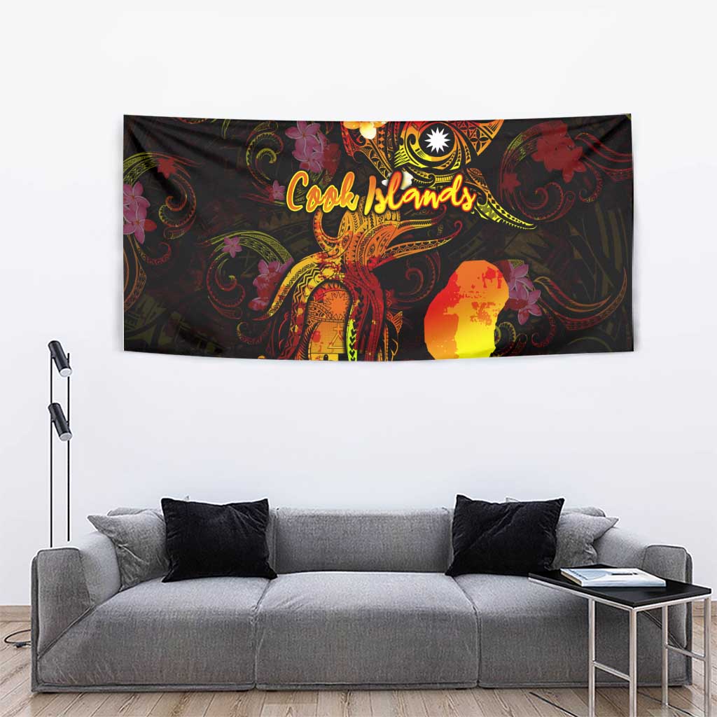 Nauru Tapestry Octopus Plumeria Polynesian Tattoo