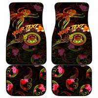 Tuvalu Car Mats Octopus Plumeria Polynesian Tattoo DT02 - Polynesian Pride