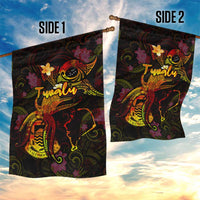 Tuvalu Garden Flag Octopus Plumeria Polynesian Tattoo DT02 - Polynesian Pride