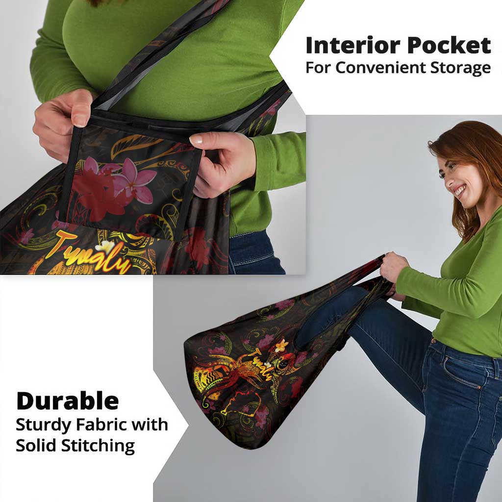 Tuvalu Grocery Bag Octopus Plumeria Polynesian Tattoo