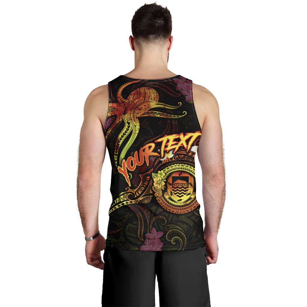 Tuvalu Men Tank Top Octopus Plumeria Polynesian Tattoo DT02 - Polynesian Pride