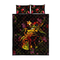 Tuvalu Quilt Bed Set Octopus Plumeria Polynesian Tattoo DT02 - Polynesian Pride