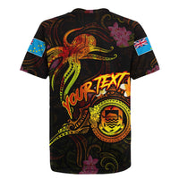 Tuvalu Rugby Jersey Octopus Plumeria Polynesian Tattoo DT02 - Polynesian Pride