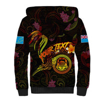 Tuvalu Sherpa Hoodie Octopus Plumeria Polynesian Tattoo DT02 - Polynesian Pride