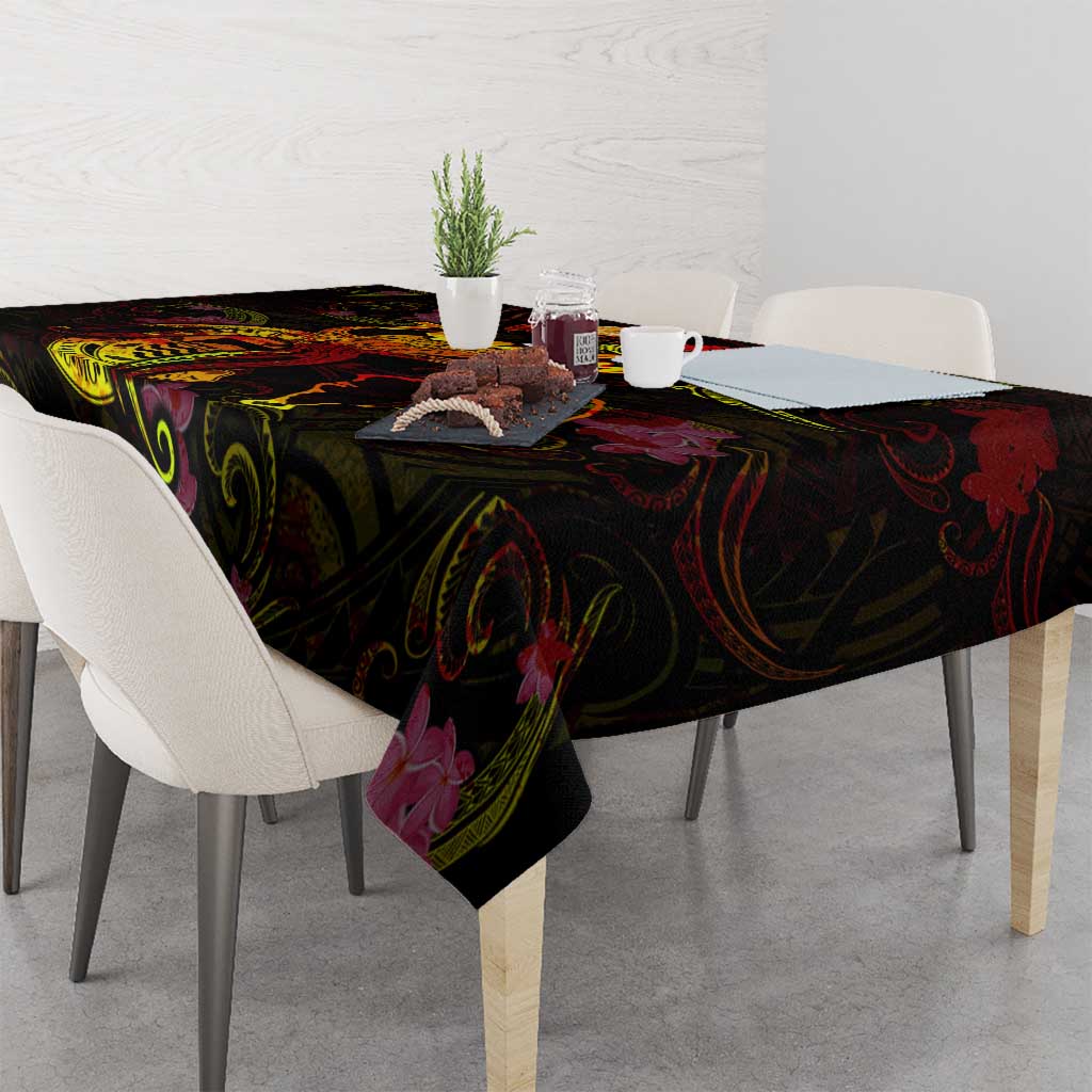 Tuvalu Tablecloth Octopus Plumeria Polynesian Tattoo DT02 - Polynesian Pride