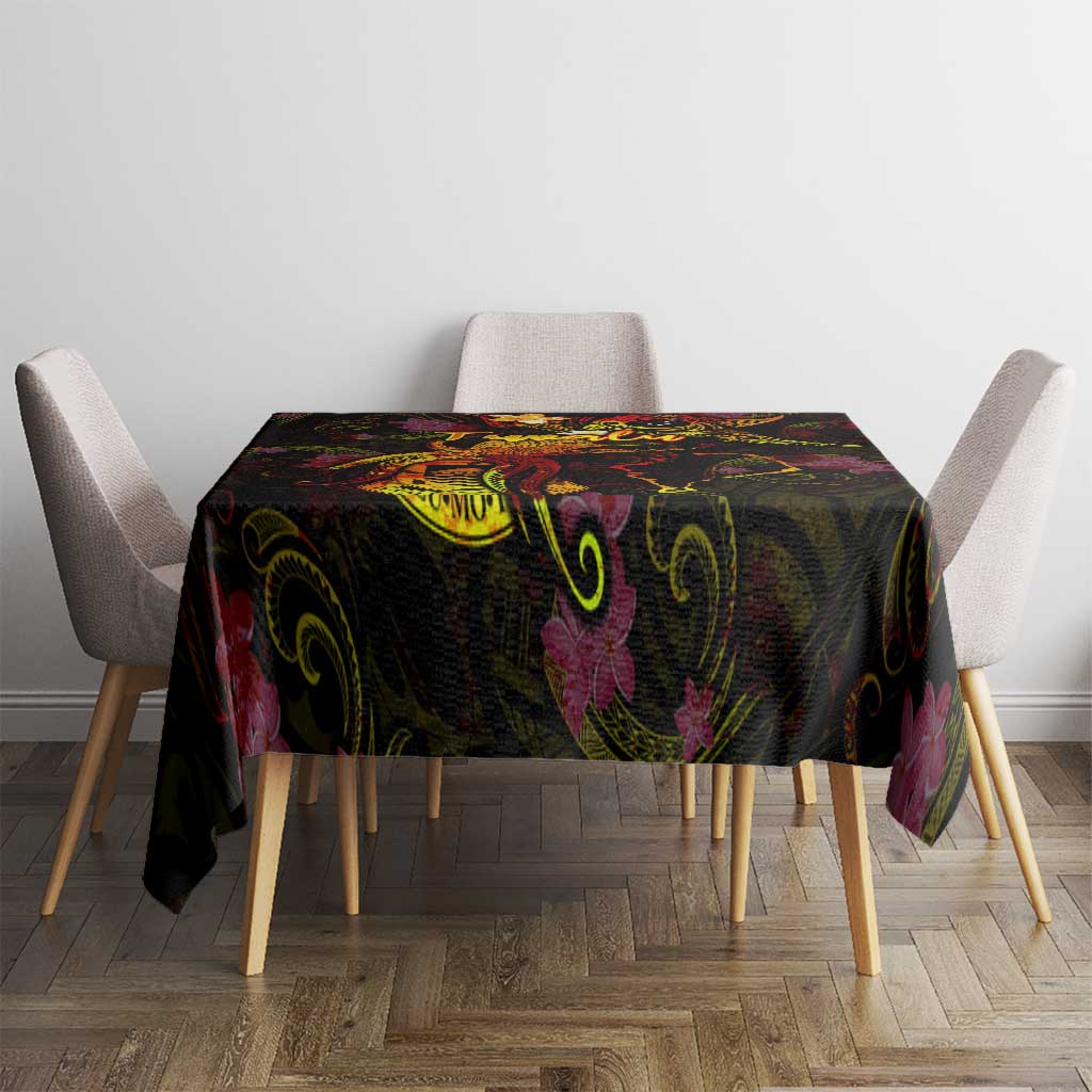 Tuvalu Tablecloth Octopus Plumeria Polynesian Tattoo DT02 - Polynesian Pride